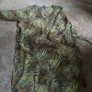 Mid length sheer dress